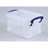 Really Useful Box - Caja de almacenamiento 1,6 litros 195x135x110mm blanco transparente