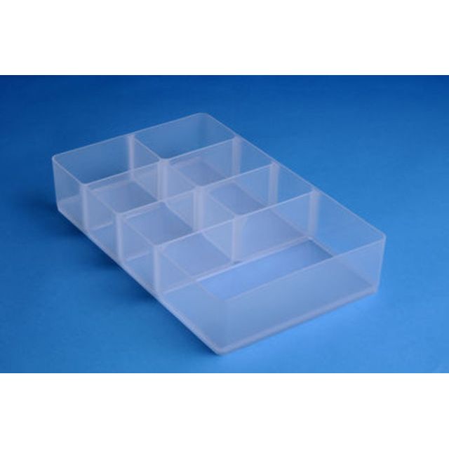 Really Useful - Box, divider met 7 vakjes voor 9 liter, transparant