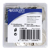 Westcott - Corner clips aluminum silver colored box of 100 pieces