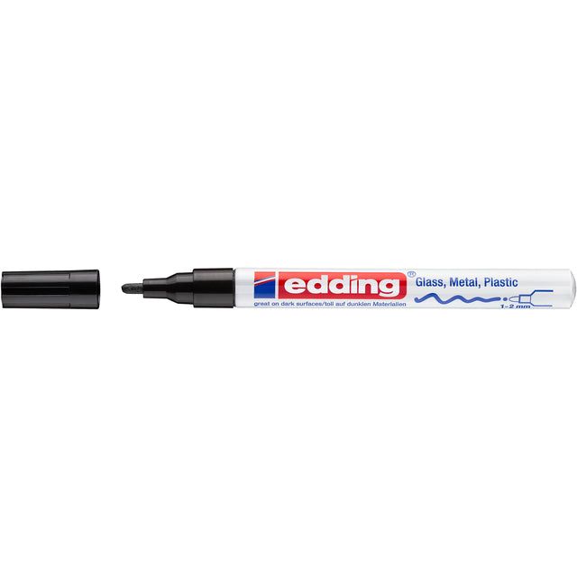 Edding - glanslakmarker e-751 CR zwart