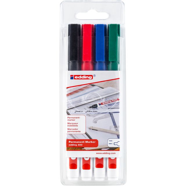 Edding - Felt-tip pen 400 creative round 1mm assorted | 10 pieces