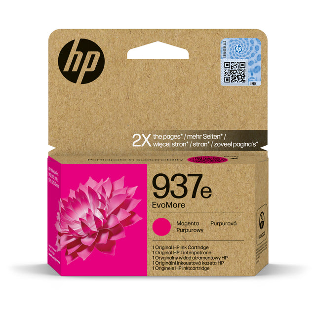 HP - Cartucho de tinta 4s6w7ne 937e evomore rojo