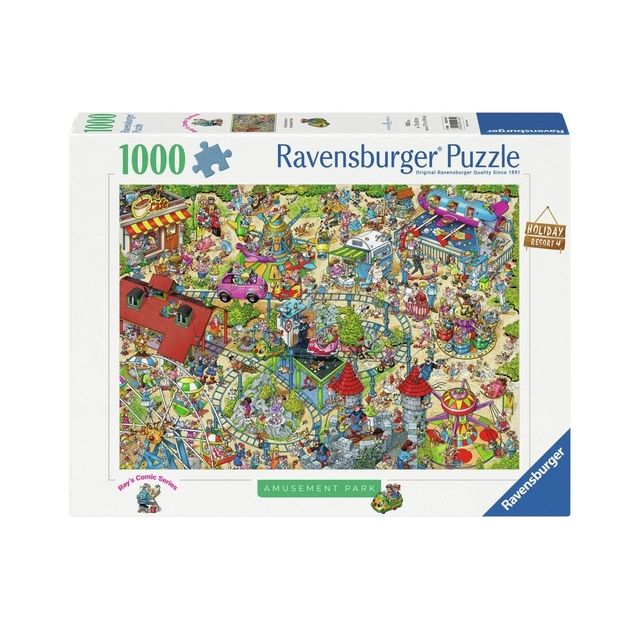 Ravensburger - Puzzle ray comic 4 il parco divertimenti 1000 pz