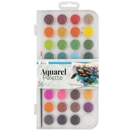 Nassau Fine Art – Aquarellfarbenkasten mit 36 Näpfchen