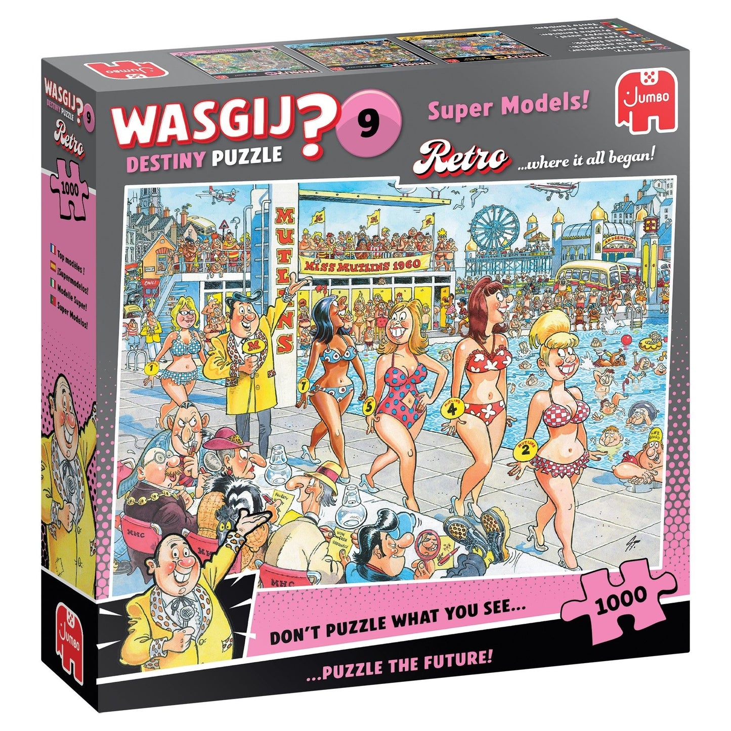 Wasgij -   Retro Destiny 9 Super Models! 1000 st