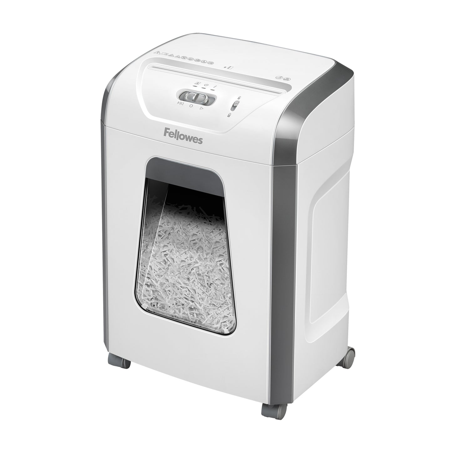 Fellowes - Destructora de papel 15c 4x40mm blanca