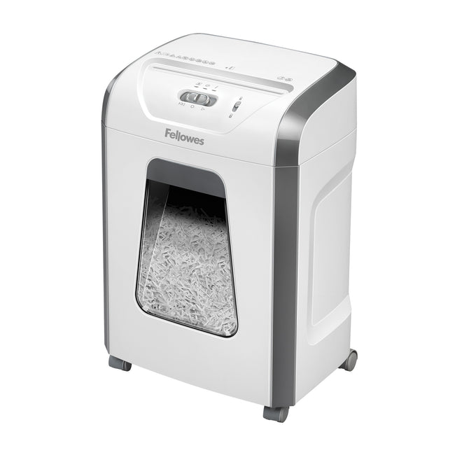 Fellowes - Destructora de papel 15c 4x40mm blanca