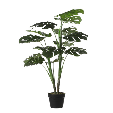 Mica Decoraciones - Planta artificial mica monstera en maceta de plástico