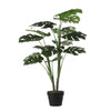 Mica Decorations - Artificial plant mica monstera in plastic pot | 4 pieces