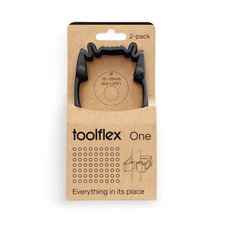 Toolflex - Support mural 1 2 pinces adapt 15 à 35 mm