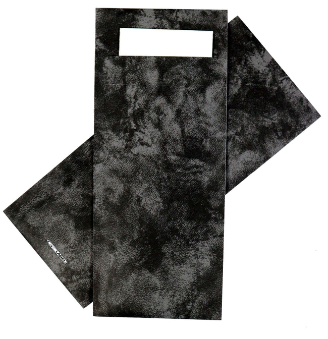 IEZZY traiteur et cate - Sac à couverts iezzy 190x85mm noir marbré