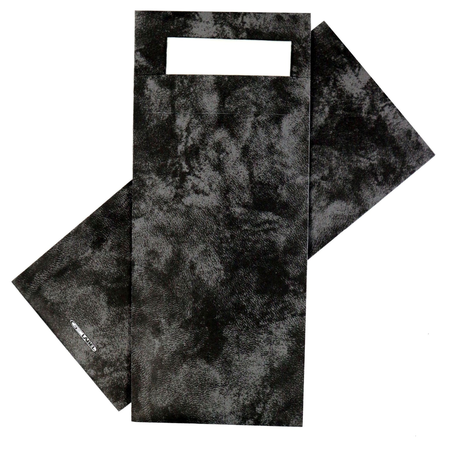IEZZY horeca en cate -  Bestekzakje iezzy 190x85mm zwart gemarmerd
