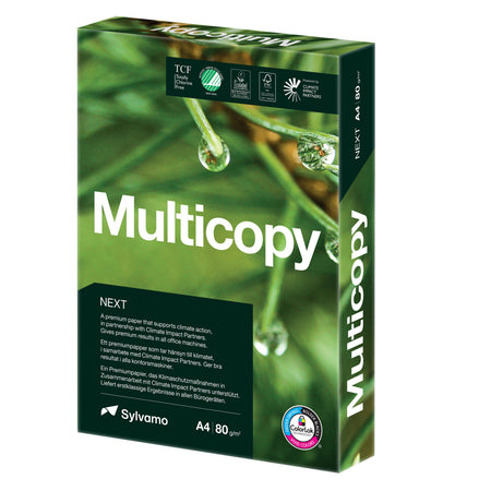 Multicopia - Carta per fotocopie Zero A4 80gr bianca 500 fogli | 5 pezzi