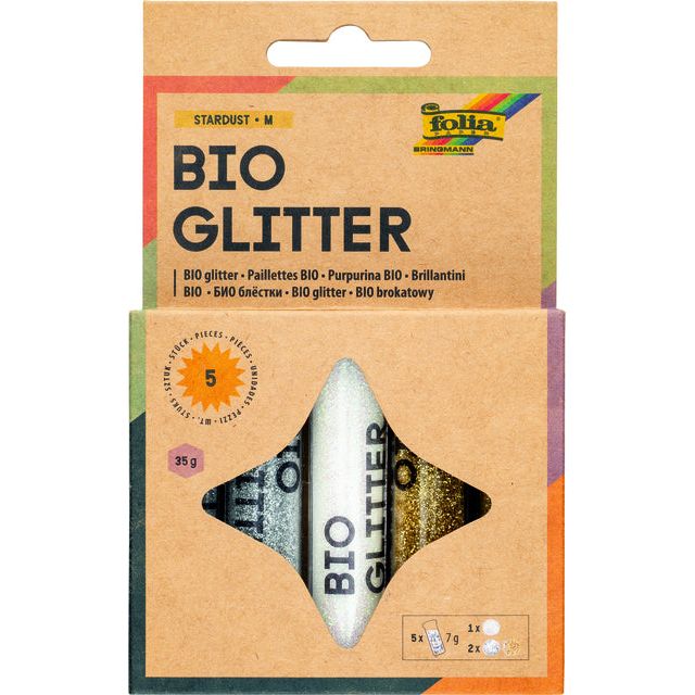 Folia Paper - Glitterpoeder bio folia dust 7gr 5 stuks 3kl