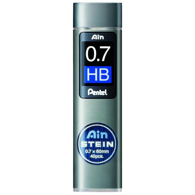 Pentel - Mine de crayon Ain Stein HB 0,7mm tube de 40 pièces