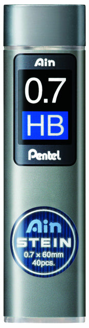 Pentel -  Potloodstift  ain stein hb 0.7mm koker 40st | 12 stuks