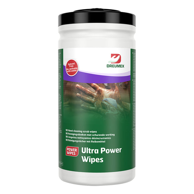 Dreumex - Cleaning cloth Ultra Power Wipes can 90 pieces white