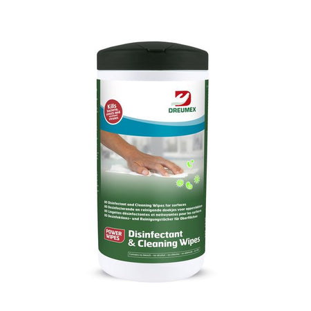Dreumex - Disinfection wipes Disinfectant Cleaning can 80 pieces white