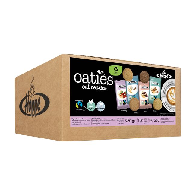 Hoppe - Mélange à biscuits équitable Haverkoek Oaties 120 pièces