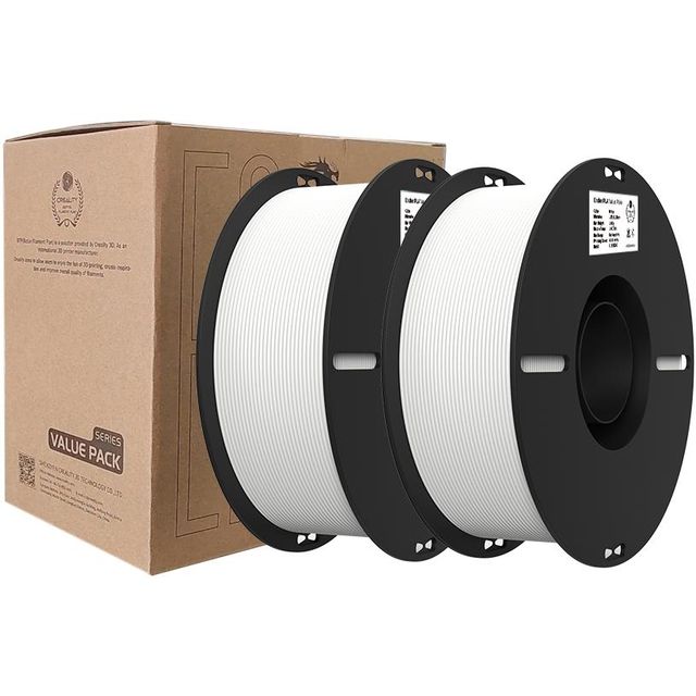 Creality -  3d filament  pla 1.75mm wit 2x 1 kg