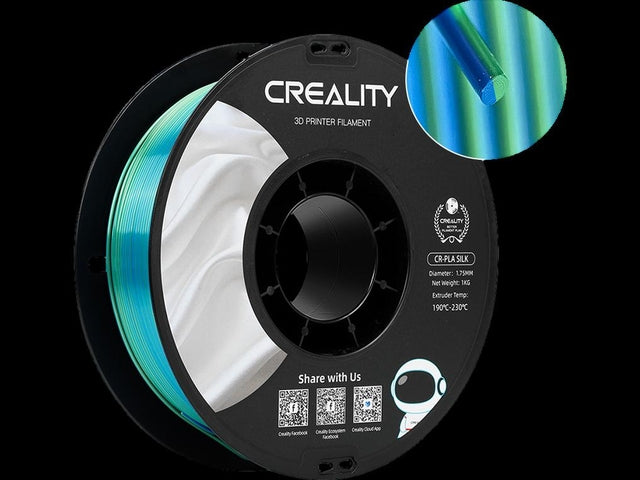 CRÉCESITÉ - CRIALITY FILAMENT 3D PLA 1,75 mm bleu vert 1 kg