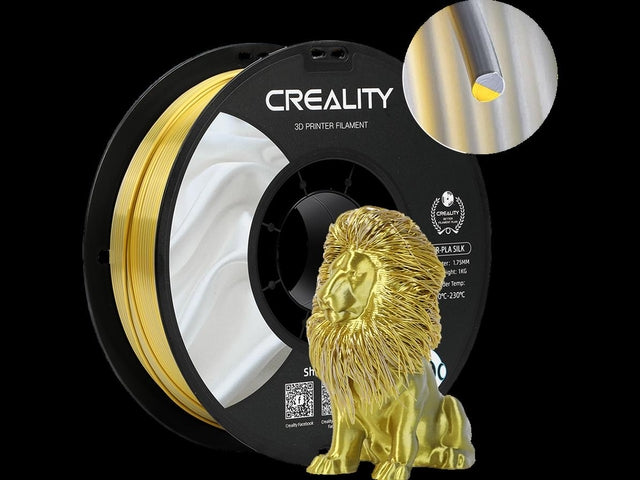 CRESITAGE - CRIALITY FILAMENT 3D PLA 1,75 mm de soie or zlvr 1kg