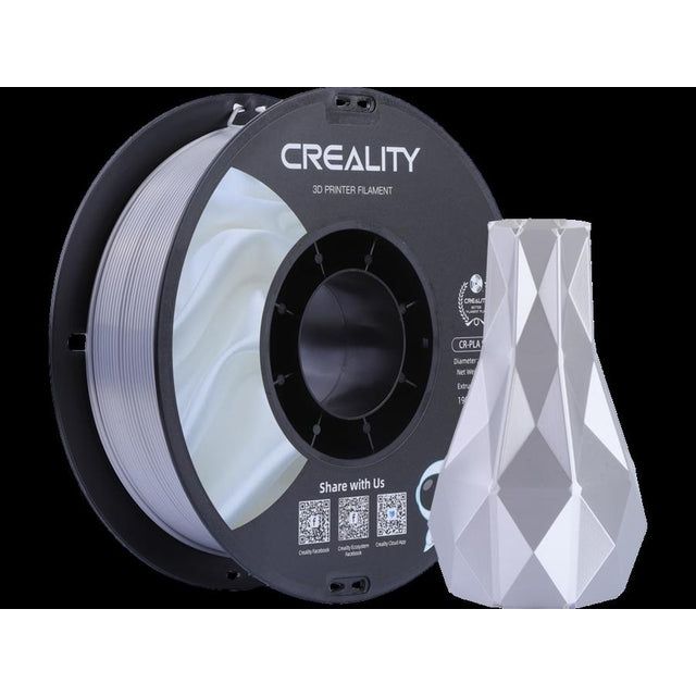 Creesity - 3D -Filament Creality PLA 1,75 mm Seide Silber 1 kg