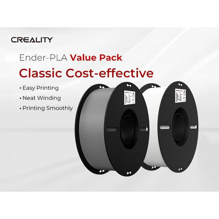 Creality - 3D Filament PLA 1.75mm white + gray 1kg