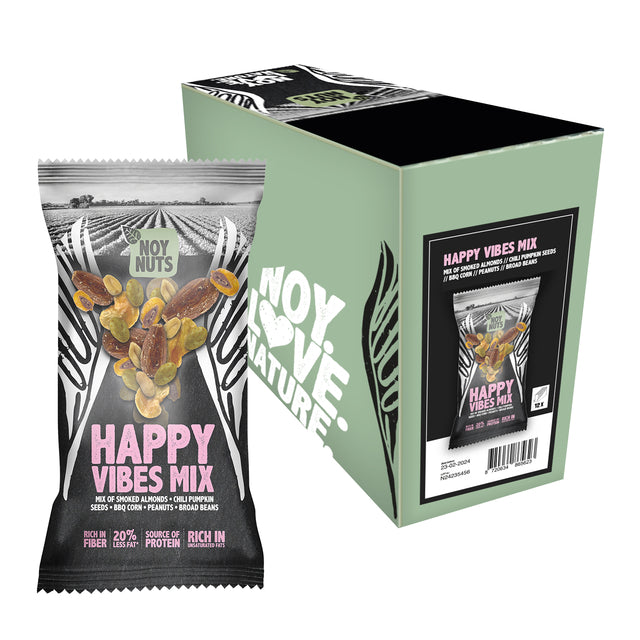 Noynuts - Noynuts Happy Vibes Mix -Tasche 45 Gramm | 12 Stücke