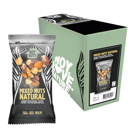 NoyNuts -  Noten  naturel mix zak 45 gram | 12 stuks