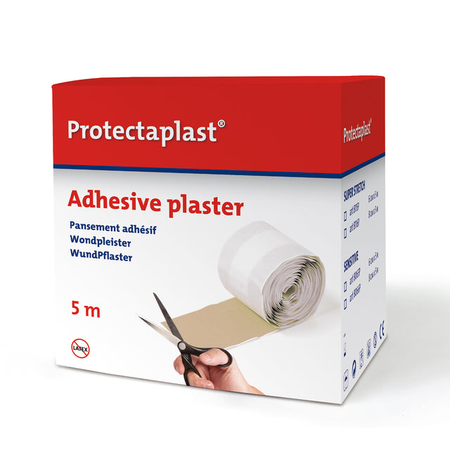 Protectaplast -  Elastische pleister Proteclast bruin op rol 6cmx5m