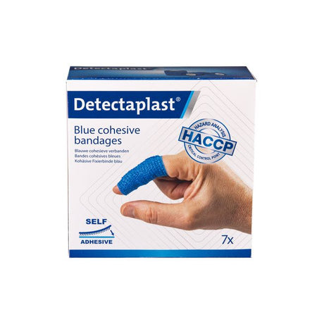 Detectaplast -  Cohesief verband blauw deteclast assorti 7 stuks