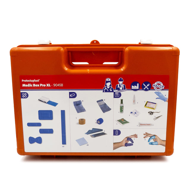 ProtectAplast - Proteclast First Aid Kit Medic Box Pro XL, contenu jusqu'à 20 personnes