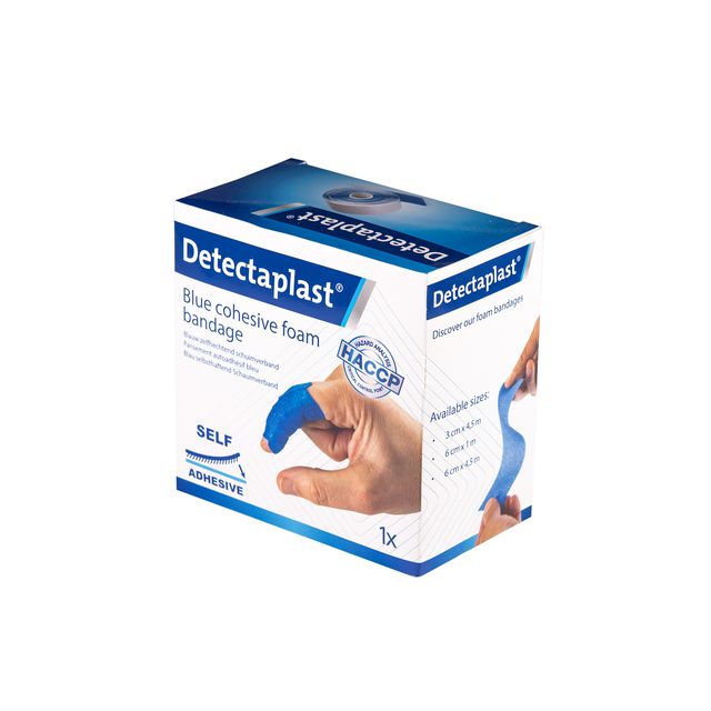 Detectaplast - Vendaje de espuma azul 6cmx4,5m