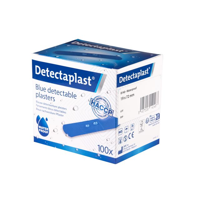 Detectaplast - Cerotto idrorepellente blu 19x72mm 100 pezzi