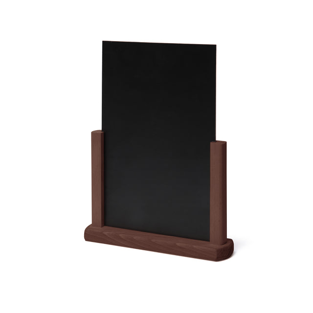 IEZZY catering e cate - Lavagna da tavolo A5 legno marrone scuro | 6 pezzi