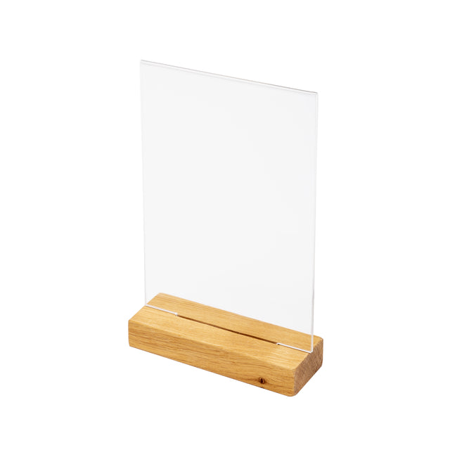 IEZZY restauración y restauración - Portatarjetas menú expositor de mesa madera A5 | 25 piezas