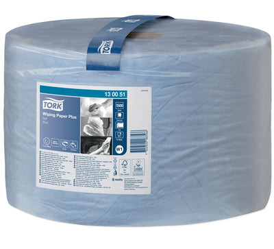 Tork -  Poetspapier w1 premium 2laags blauw 130051