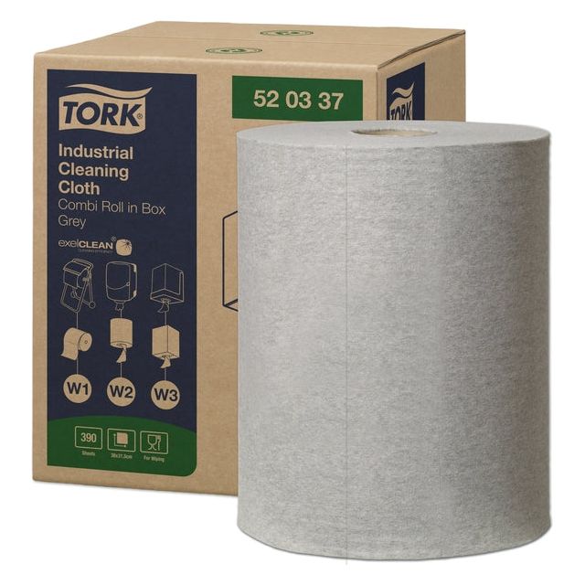 Tork - Reinigingsdoek w1 w2 w3 industrial grijs