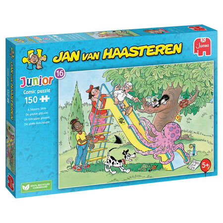 Jan van Haasteren -  Puzzel jvh junior de gladde glijbaan 150