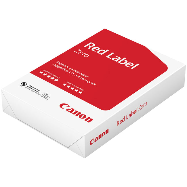 Canon - Papel de copia Red Label Zero A4 80gr blanco 500 hojas | 5 piezas