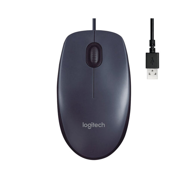 Logitech -  Muis USB B100 zwart