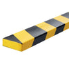 Durable - Profilé de protection S20 droit 1m jaune noir | 5 pièces