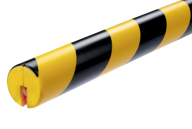 Durable - Perfil de protección E8R esquina 1m amarillo negro | 5 piezas