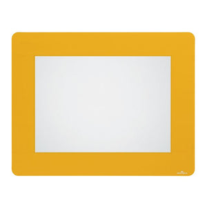 Resistente - Cornice adesiva da pavimento per documenti A4 rimovibile gialla 10 pezzi