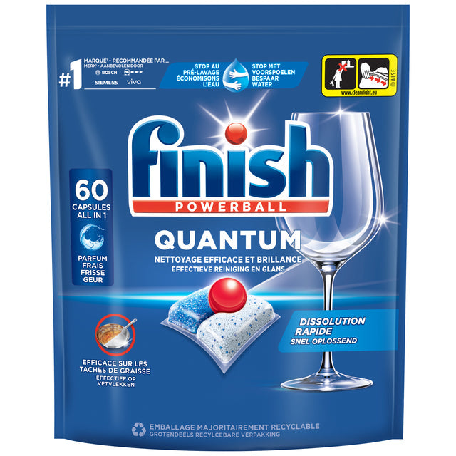 Finish - Geschirrspüler Tabletten Quantum 60 Stücke abschließen