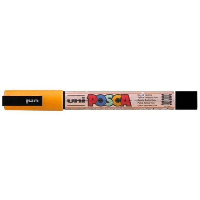 Posca - Paintmarker Uni PCfine glitter arancione