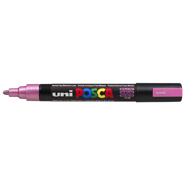 Posca -  Paintmarker Uni  PC5M medium metallic roze