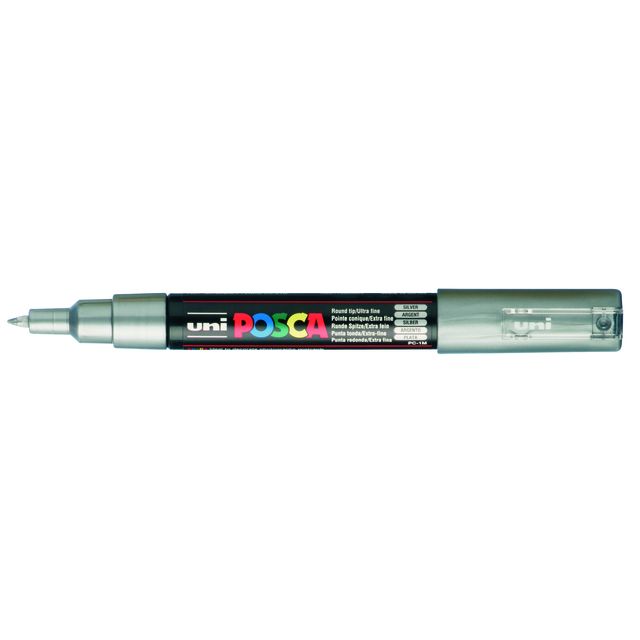 Posca - Paintmarker Uni PC1MC argento extra fine | 6 pezzi