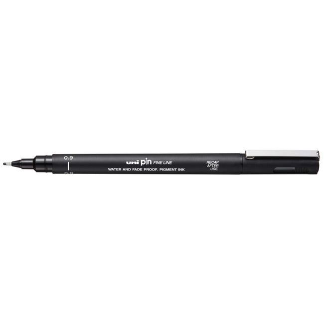 Uni-Ball - Fineliner Pin 0,9mm schwarz